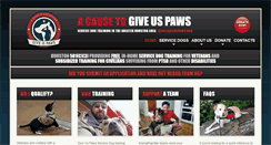 Desktop Screenshot of giveuspaws.org