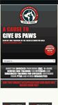 Mobile Screenshot of giveuspaws.org